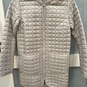 XXS White Cream Athleta Quilted Zipper Jacket